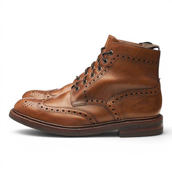 1880 'Bedale' Brown Leather Brogues Boots UK 7 G