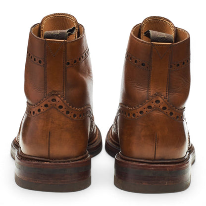 1880 'Bedale' Brown Leather Brogues Boots UK 7 G