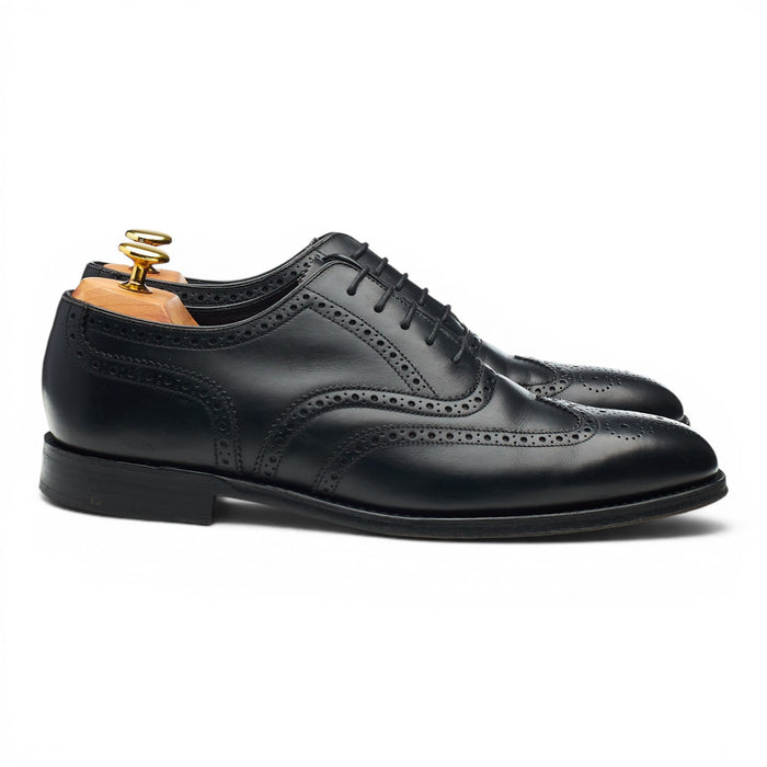 1880 'Buckingham' Black Leather Oxford Brogues UK 7.5 F