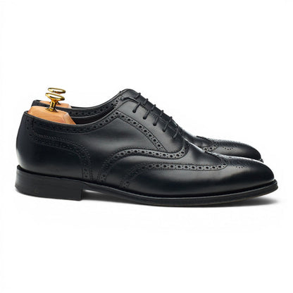 1880 'Buckingham' Black Leather Oxford Brogues UK 7.5 F