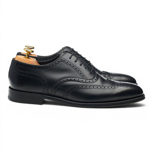 1880 'Buckingham' Black Leather Oxford Brogues UK 7.5 F