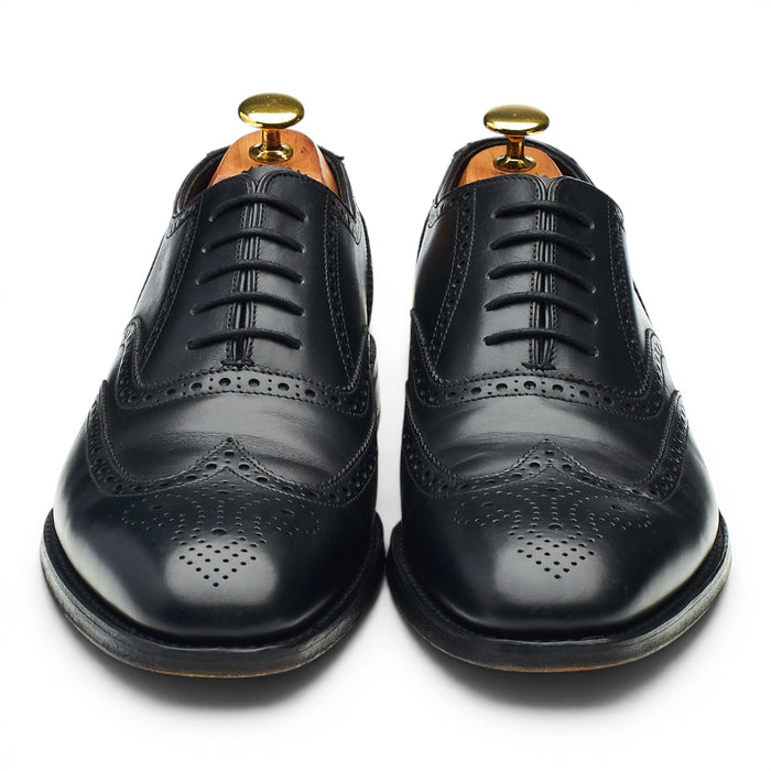 1880 'Buckingham' Black Leather Oxford Brogues UK 7.5 F