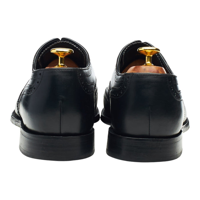 1880 'Buckingham' Black Leather Oxford Brogues UK 7.5 F
