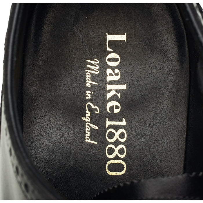 1880 'Buckingham' Black Leather Oxford Brogues UK 7.5 F