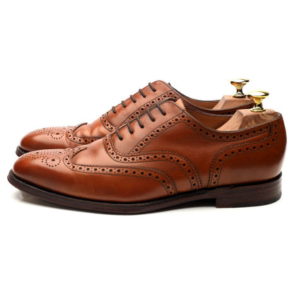 1880 'Buckingham' Tan Brown Leather Oxford Brogues UK 7.5 F