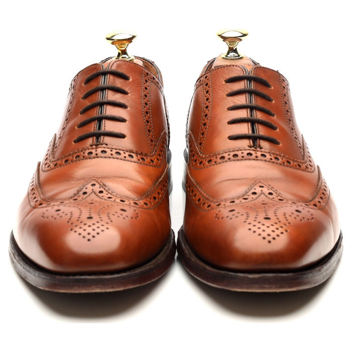 1880 'Buckingham' Tan Brown Leather Oxford Brogues UK 7.5 F