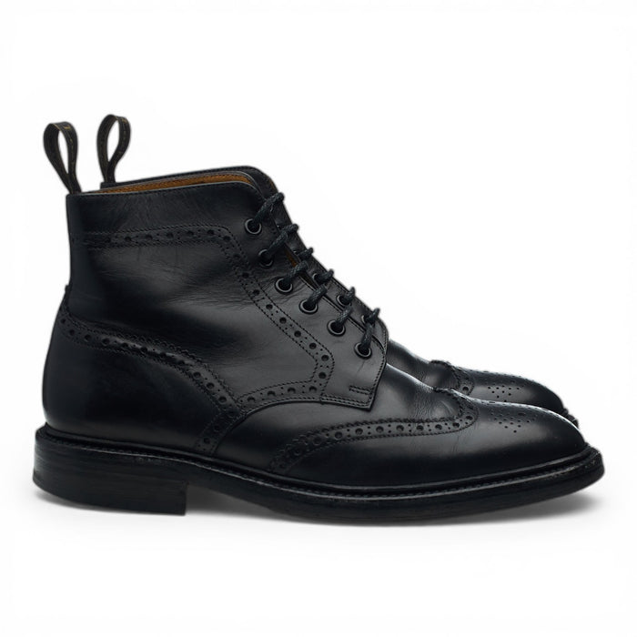 1880 'Burford 2' Black Leather Boots Brogues UK 7 F