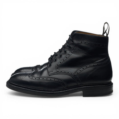 1880 'Burford 2' Black Leather Boots Brogues UK 7 F