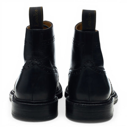 1880 'Burford 2' Black Leather Boots Brogues UK 7 F