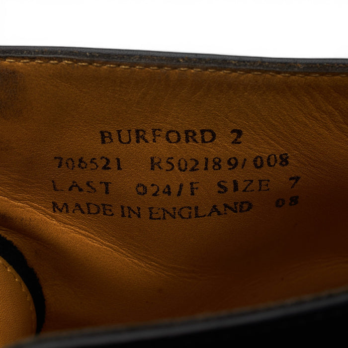 1880 'Burford 2' Black Leather Boots Brogues UK 7 F