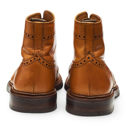 1880 'Burford 2' Tan Brown Leather Brogue Boots UK 8.5 F
