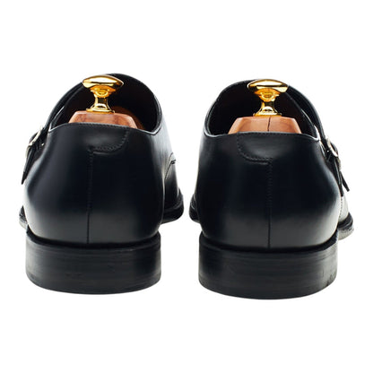 1880 'Cannon' Black Leather Monk Strap UK 12 F