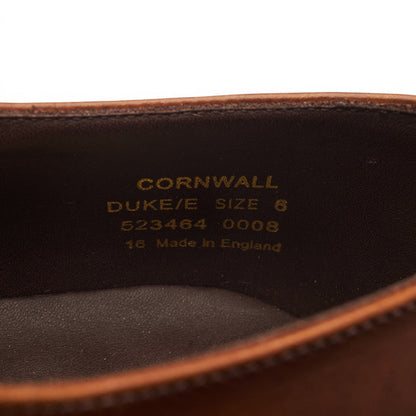 1880 'Cornwall' Brown Leather Derby UK 6 E