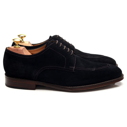 1880 'Ealing' Navy Blue Suede Split Toe Derby UK 7 F