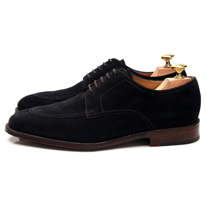 1880 'Ealing' Navy Blue Suede Split Toe Derby UK 7 F