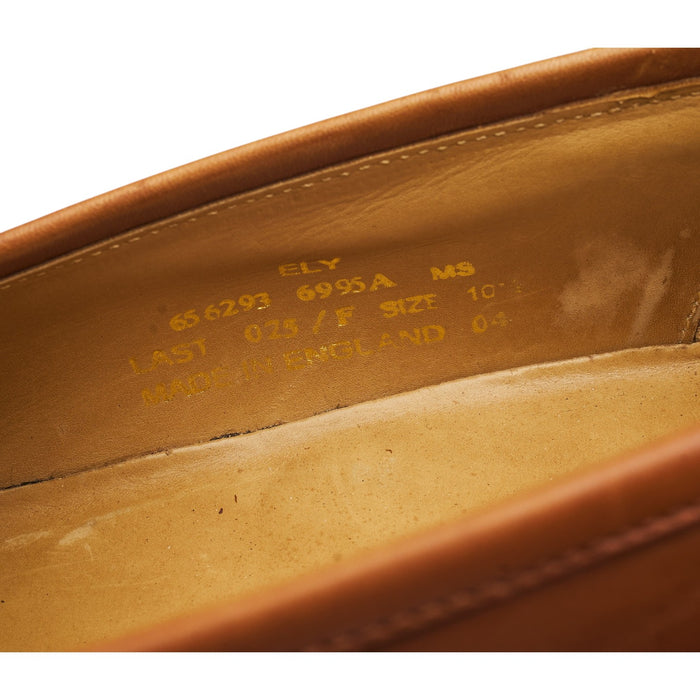 1880 'Ely' Tan Brown Leather Loafers UK 10.5 F