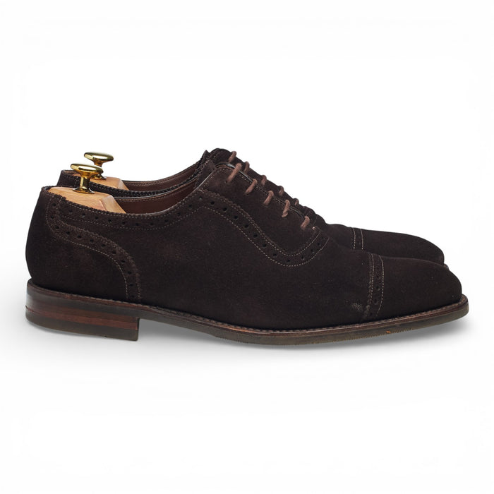 1880 'Fleet' Dark Brown Suede Oxford UK 8 F SUBS