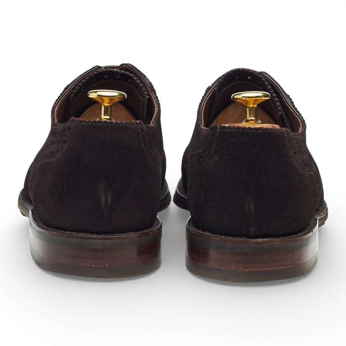 1880 'Fleet' Dark Brown Suede Oxford UK 8 F SUBS
