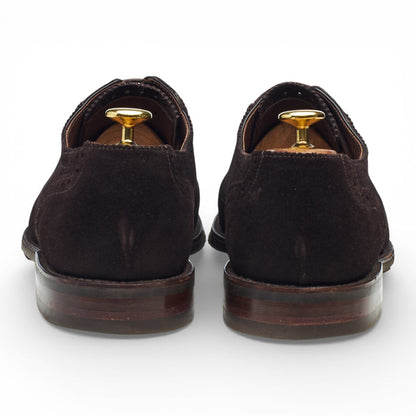 1880 'Fleet' Dark Brown Suede Oxford UK 8 F SUBS