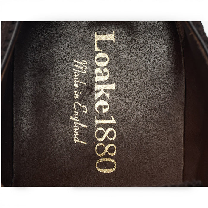 1880 'Fleet' Dark Brown Suede Oxford UK 8 F SUBS