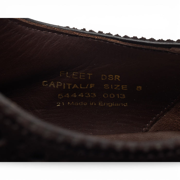 1880 'Fleet' Dark Brown Suede Oxford UK 8 F SUBS