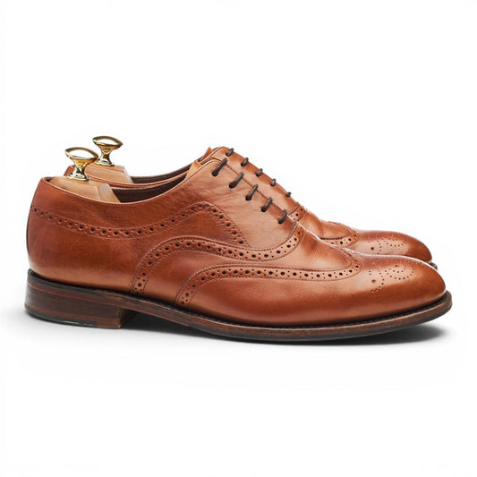 1880 'Heston' Tan Brown Leather Oxford Brogues UK 6.5 F