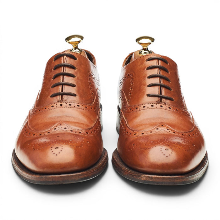 1880 'Heston' Tan Brown Leather Oxford Brogues UK 6.5 F