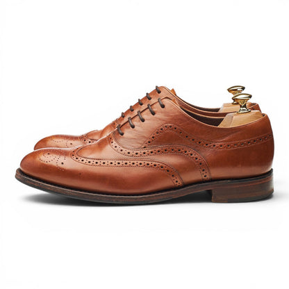 1880 'Heston' Tan Brown Leather Oxford Brogues UK 6.5 F