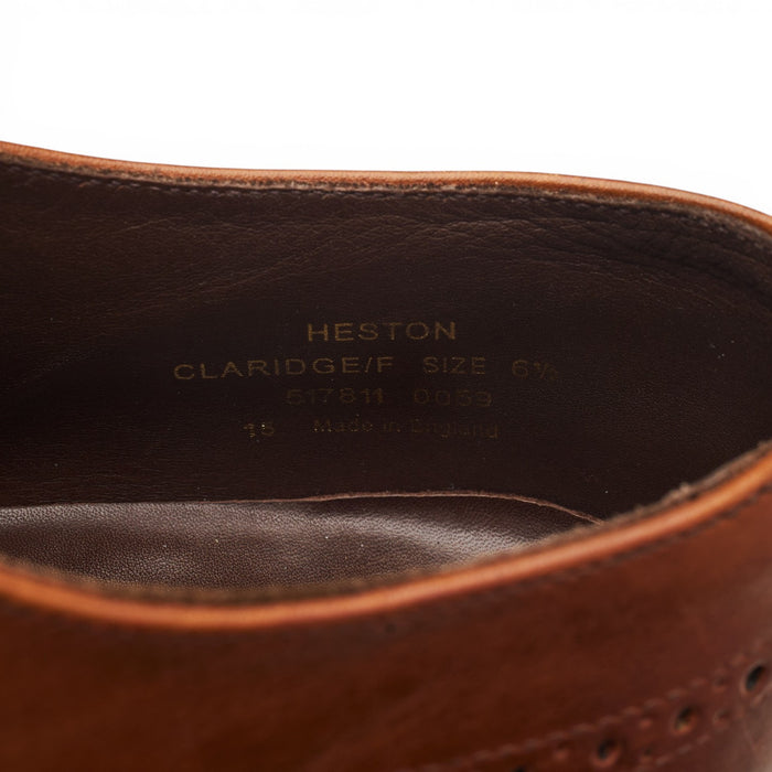 1880 'Heston' Tan Brown Leather Oxford Brogues UK 6.5 F