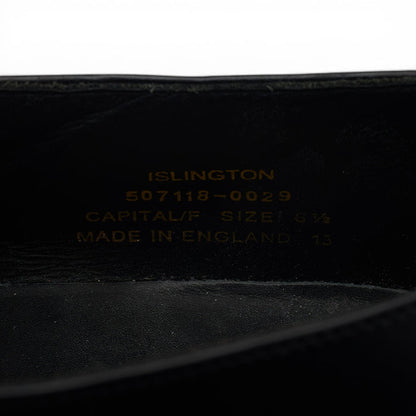 1880 'Islington' Black Leather Monk Strap UK 8.5 F