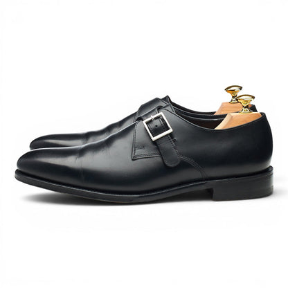1880 'Medway' Black Leather Monk Strap UK 7.5 F