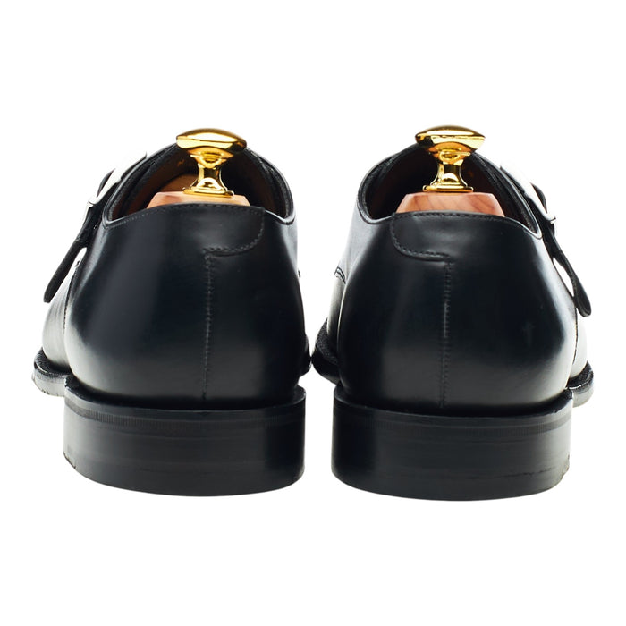 1880 'Medway' Black Leather Monk Strap UK 7.5 F