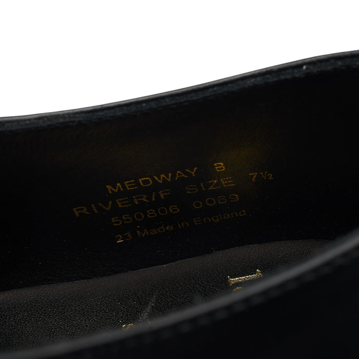 1880 'Medway' Black Leather Monk Strap UK 7.5 F