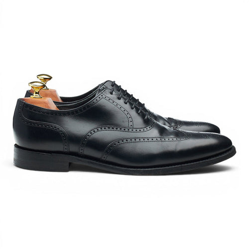 1880 'Savoy' Black Leather Oxford Brogues UK 7 F