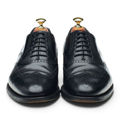 1880 'Savoy' Black Leather Oxford Brogues UK 7 F
