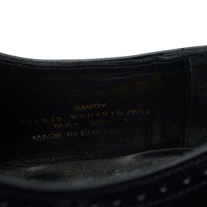 1880 'Savoy' Black Leather Oxford Brogues UK 7 F