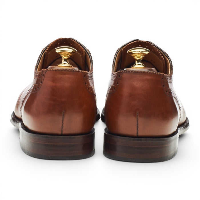 1880 'Strand' Tan Brown Leather Oxford Brogues UK 10.5 F