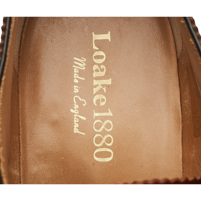 1880 'Strand' Tan Brown Leather Oxford Brogues UK 10.5 F