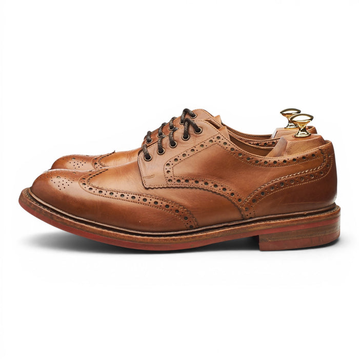 1880 'Worton' Brown Leather Derby Brogues UK 9 G