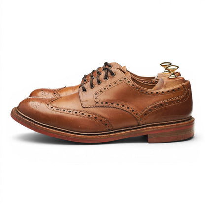 1880 'Worton' Brown Leather Derby Brogues UK 9 G