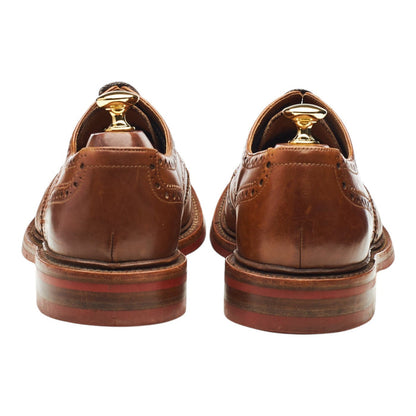 1880 'Worton' Brown Leather Derby Brogues UK 9 G