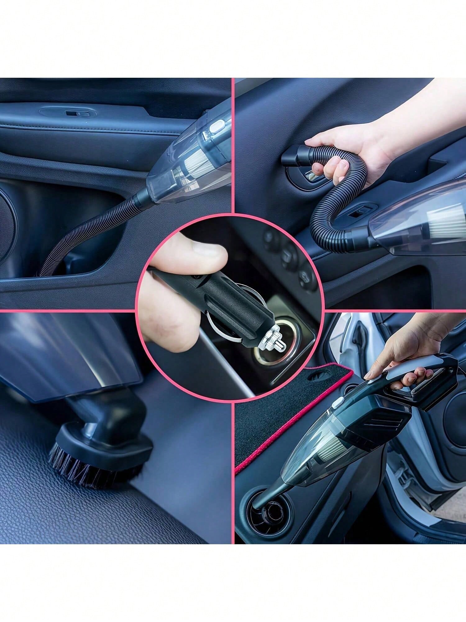 19pcs/Set Car Cleaning Wash Kit Interior Detailing Cleaner Kit With High Power Handheld Vacuum, Brush Set, Windshield Tool, Duster, Towels, Complete Car Care Tool