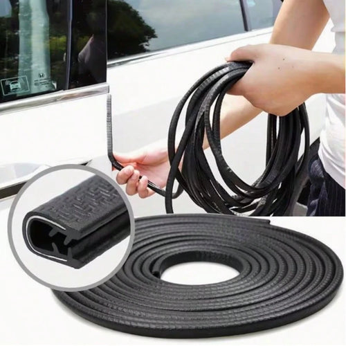 1m Car Door Edge Protector, Door Bumper Strip, Soundproof Dust-Proof Rubber Seal, Car Door Bottom Bumper Rubber Strip, Universal U-Shape Decorative Rubber Seal For Car Door Edge Protection
