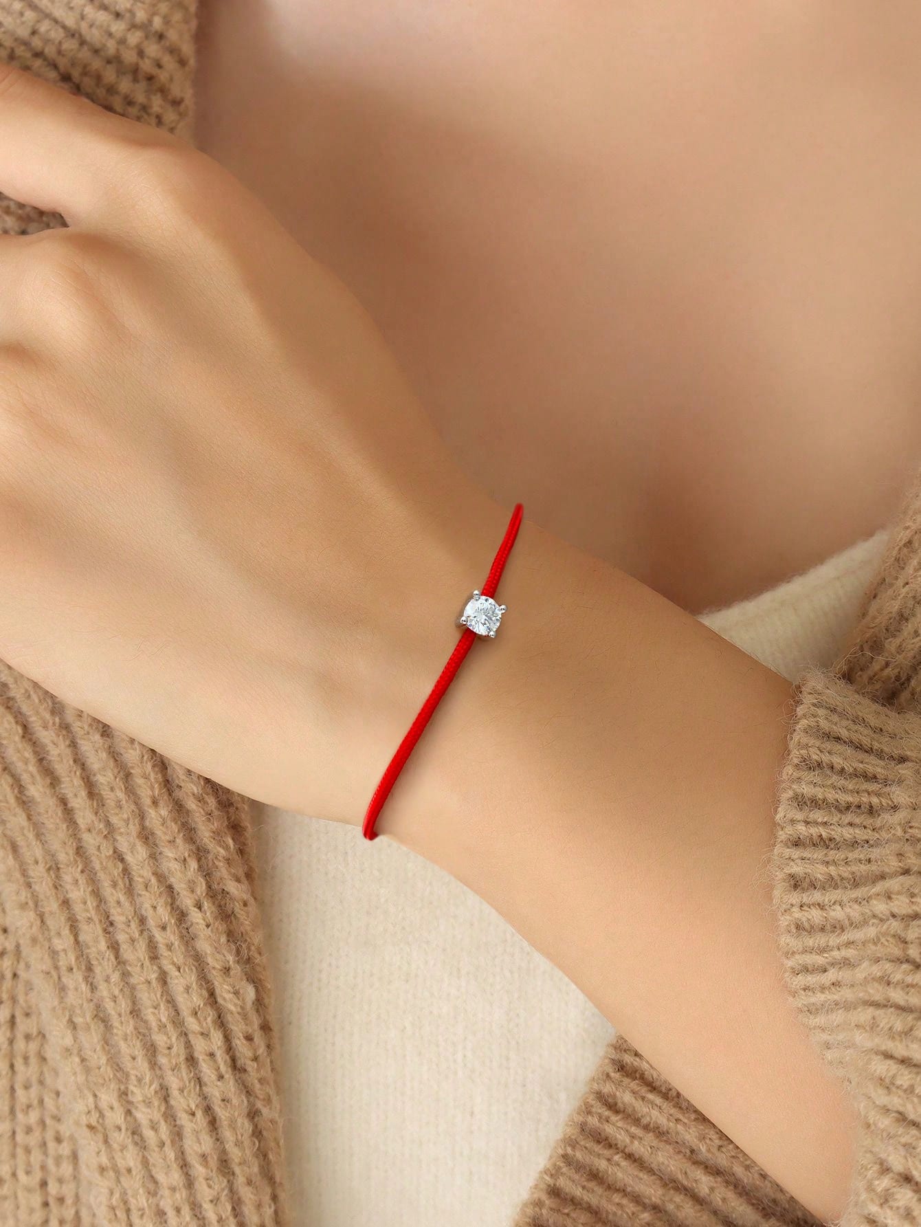 1pc 0.5 Carat Four-Claw Moissanite Bracelet, Crafted In Pure Silver (S925), Exuding Elegant Luxury. A Perfect Choice For Engagement, Wedding, Best Friend's Birthday, Anniversary, And Bridal Jewelry.