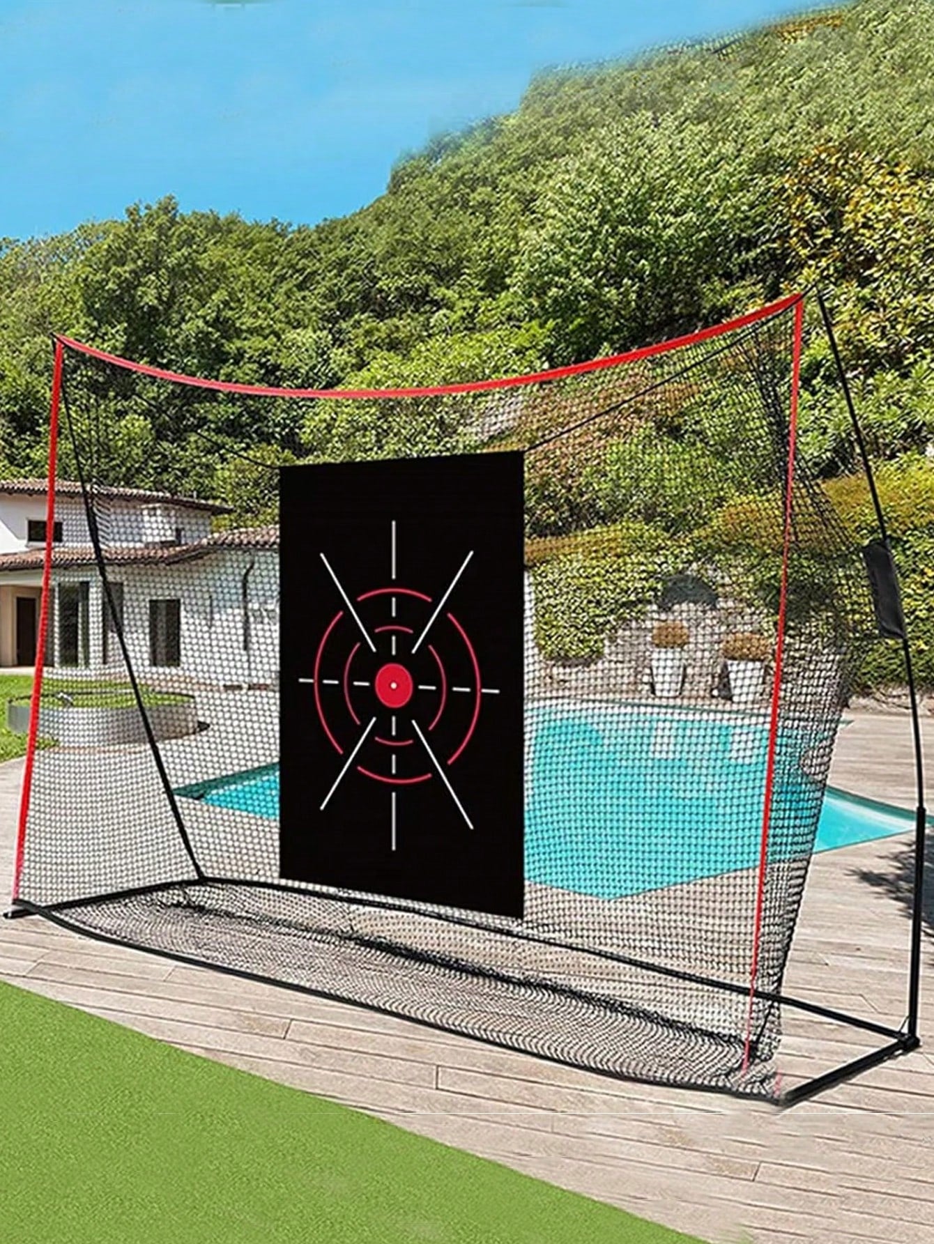 1pc 1.5m Golf Practice Net Target Cloth, Multi-Target Swing Target Fabric, Golf-Specific Hitting Canvas (Net Not Included, Target Cloth Only)