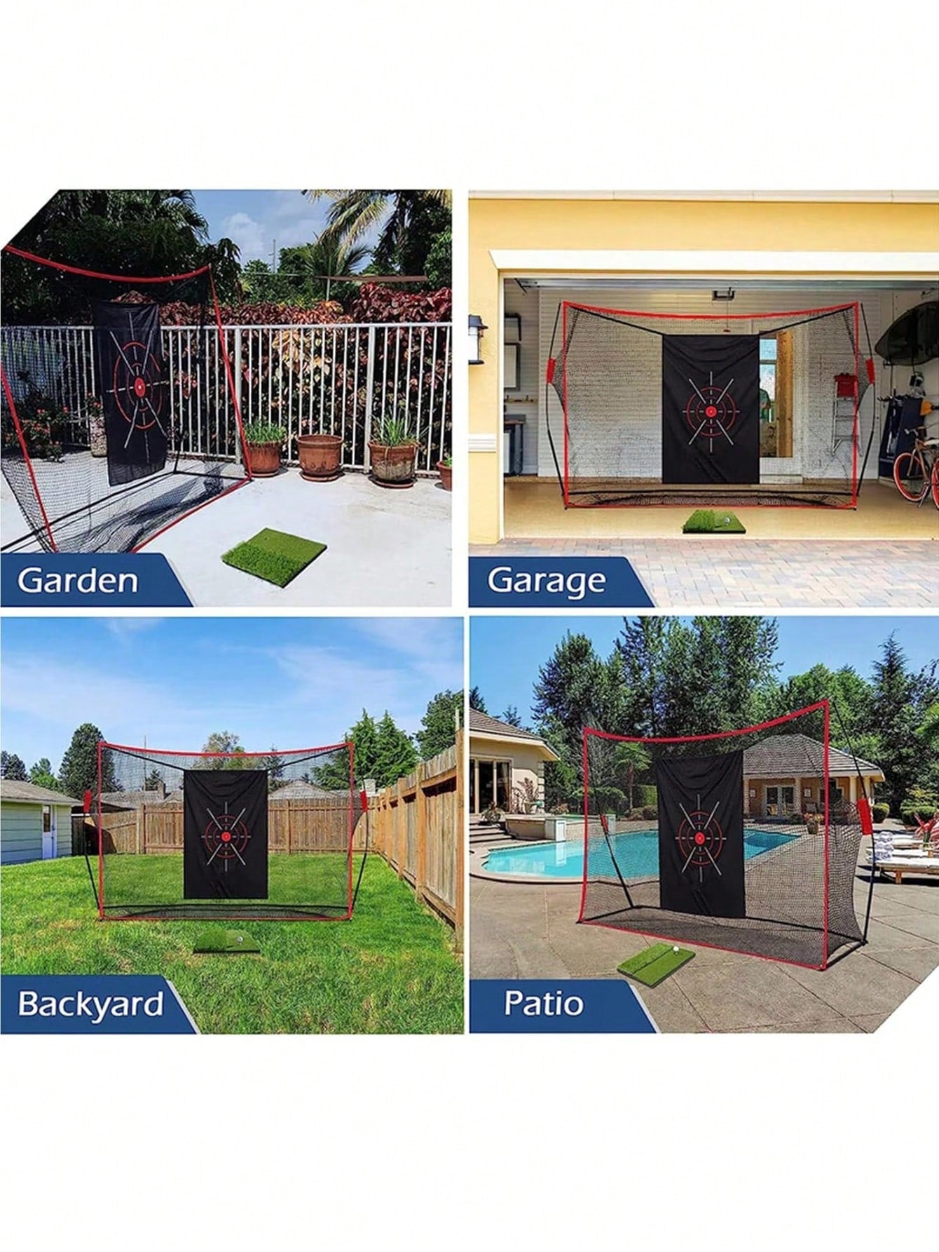 1pc 1.5m Golf Practice Net Target Cloth, Multi-Target Swing Target Fabric, Golf-Specific Hitting Canvas (Net Not Included, Target Cloth Only)