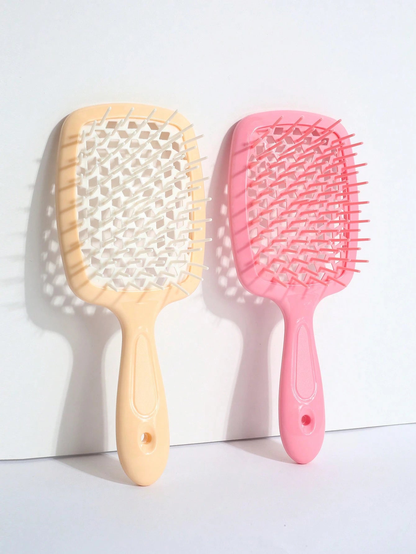 1pc/2pcs Hairbrush Set, Breathable Wet & Dry Use Brush, Easy Detangling For Curly Hair, Lightweight & Portable, Suitable For All Hair Types. This Hairbrush Set Includes: Hairbrush, Comb, Hair Accessor