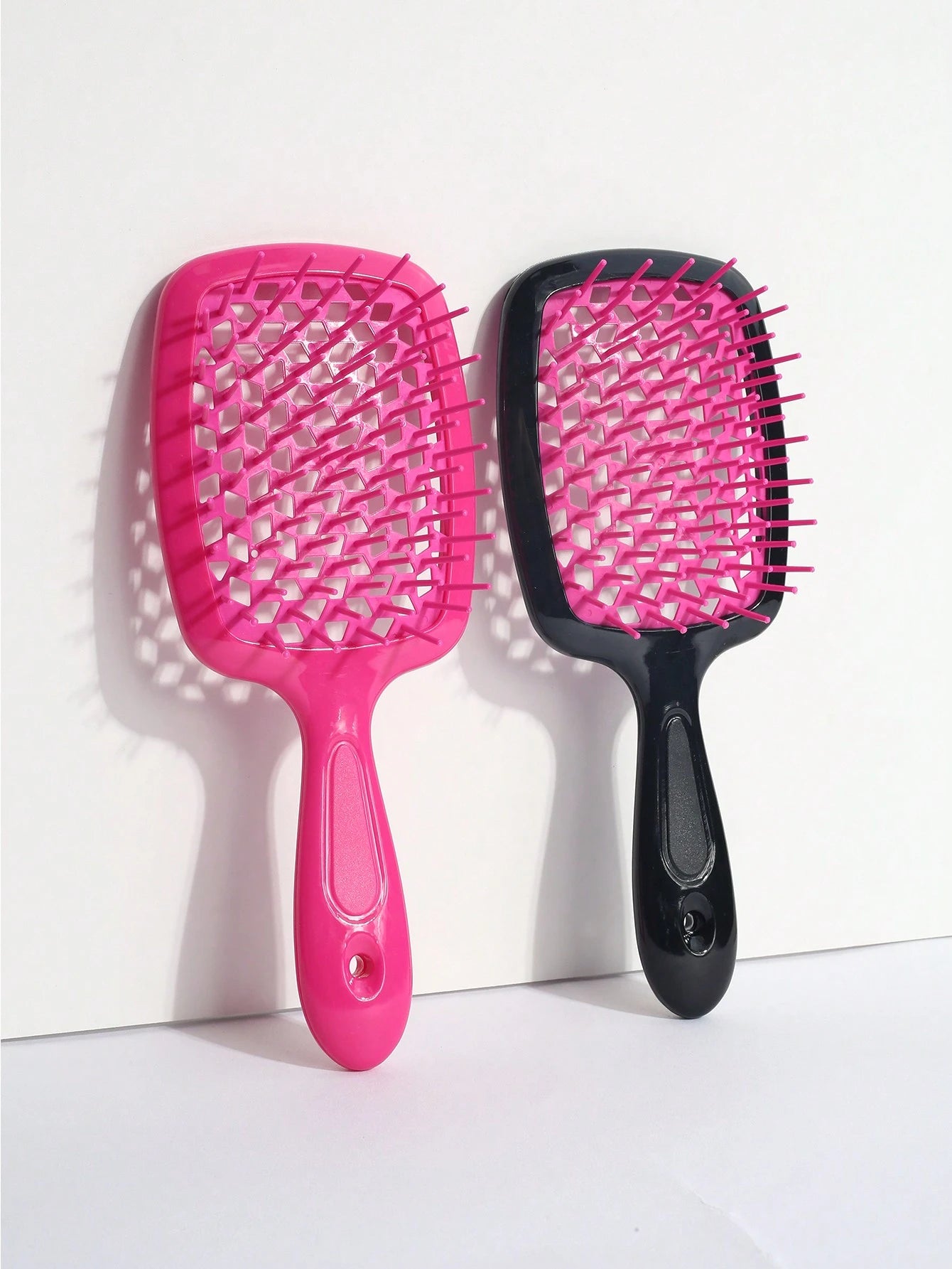1pc/2pcs Hairbrush Set, Breathable Wet & Dry Use Brush, Easy Detangling For Curly Hair, Lightweight & Portable, Suitable For All Hair Types. This Hairbrush Set Includes: Hairbrush, Comb, Hair Accessor