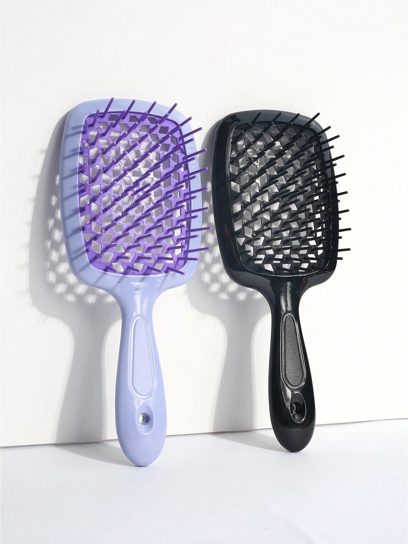 1pc/2pcs Hairbrush Set, Breathable Wet & Dry Use Brush, Easy Detangling For Curly Hair, Lightweight & Portable, Suitable For All Hair Types. This Hairbrush Set Includes: Hairbrush, Comb, Hair Accessor