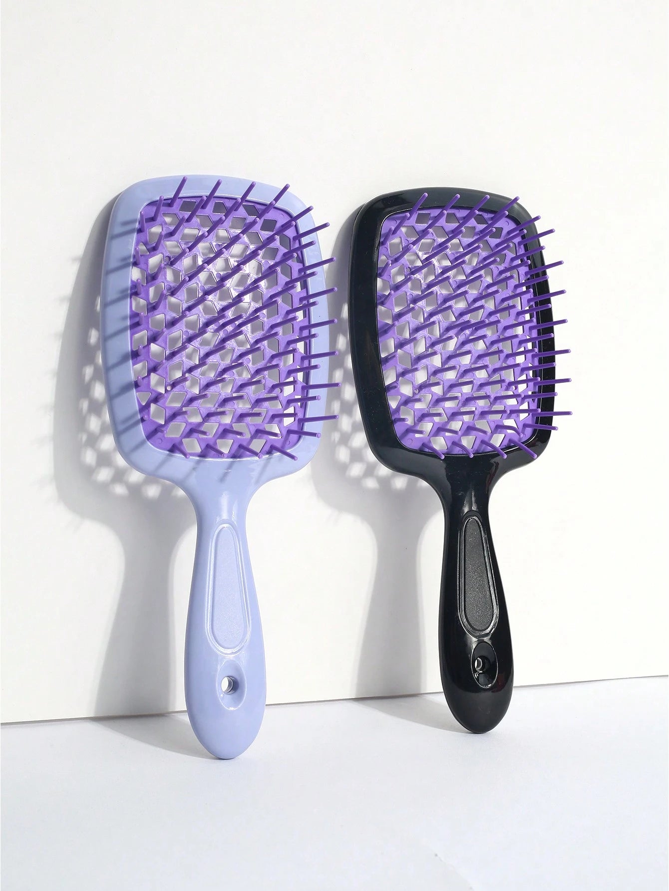 1pc/2pcs Hairbrush Set, Breathable Wet & Dry Use Brush, Easy Detangling For Curly Hair, Lightweight & Portable, Suitable For All Hair Types. This Hairbrush Set Includes: Hairbrush, Comb, Hair Accessor
